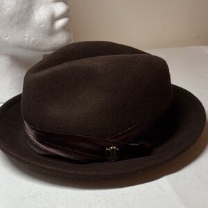 Bruno Capelo Valentino Collection Brown Australian Wool Felt Size Medium